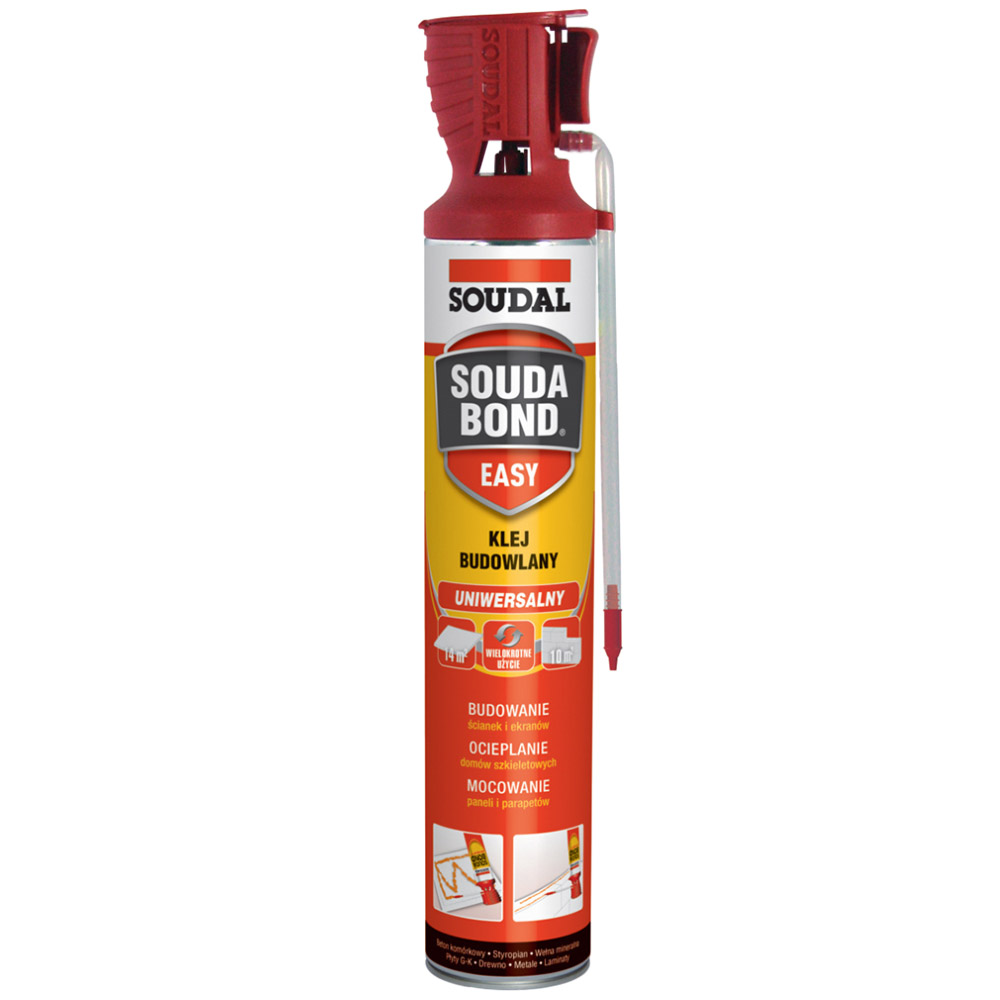 PIANOKLEJ DO STYROPIANU UNIWERSALNY KLEJ BUDOWLANY SOUDABOND SOUDAL 750ml Marka Soudal