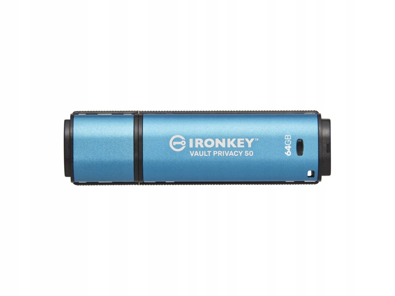 Pendrive Kingston IronKey Vault Privacy 50 64GB, Usb 3.2 Gen.1 Niebieski