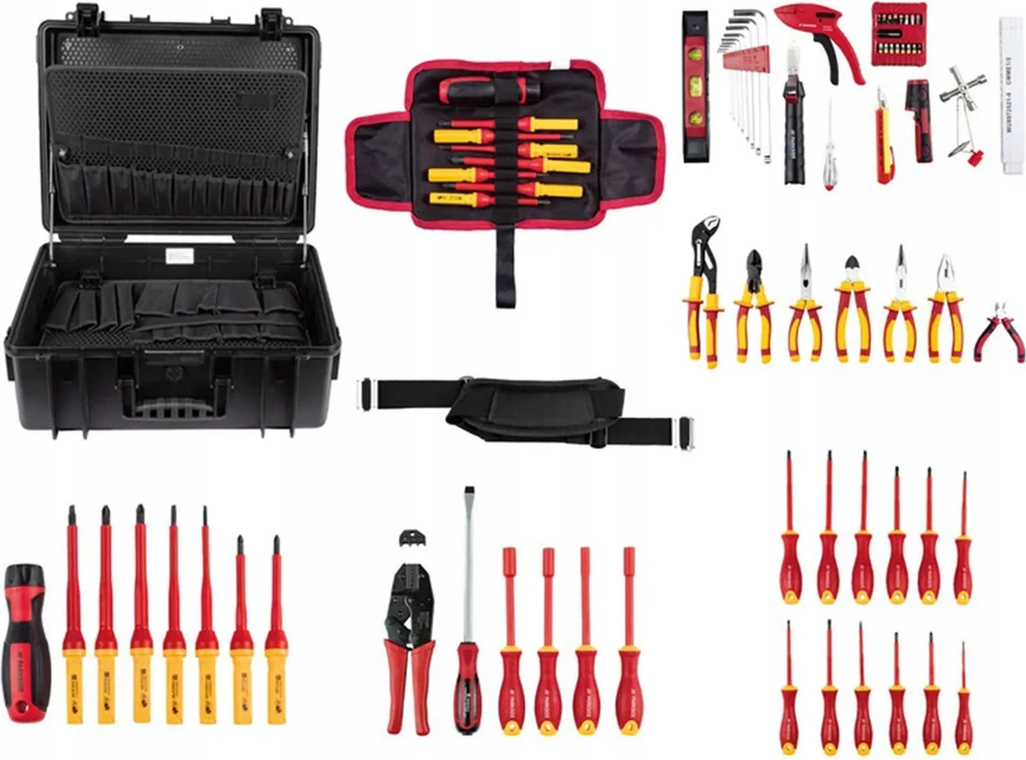 Duża Parkside Walizka z narzędziami dla elektryka 83 Elementy 1000V