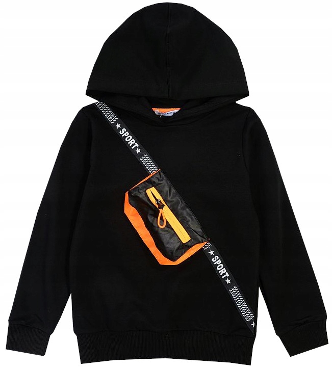 

Bluza Kangurka Kaptur neon kieszonka 110 J76S