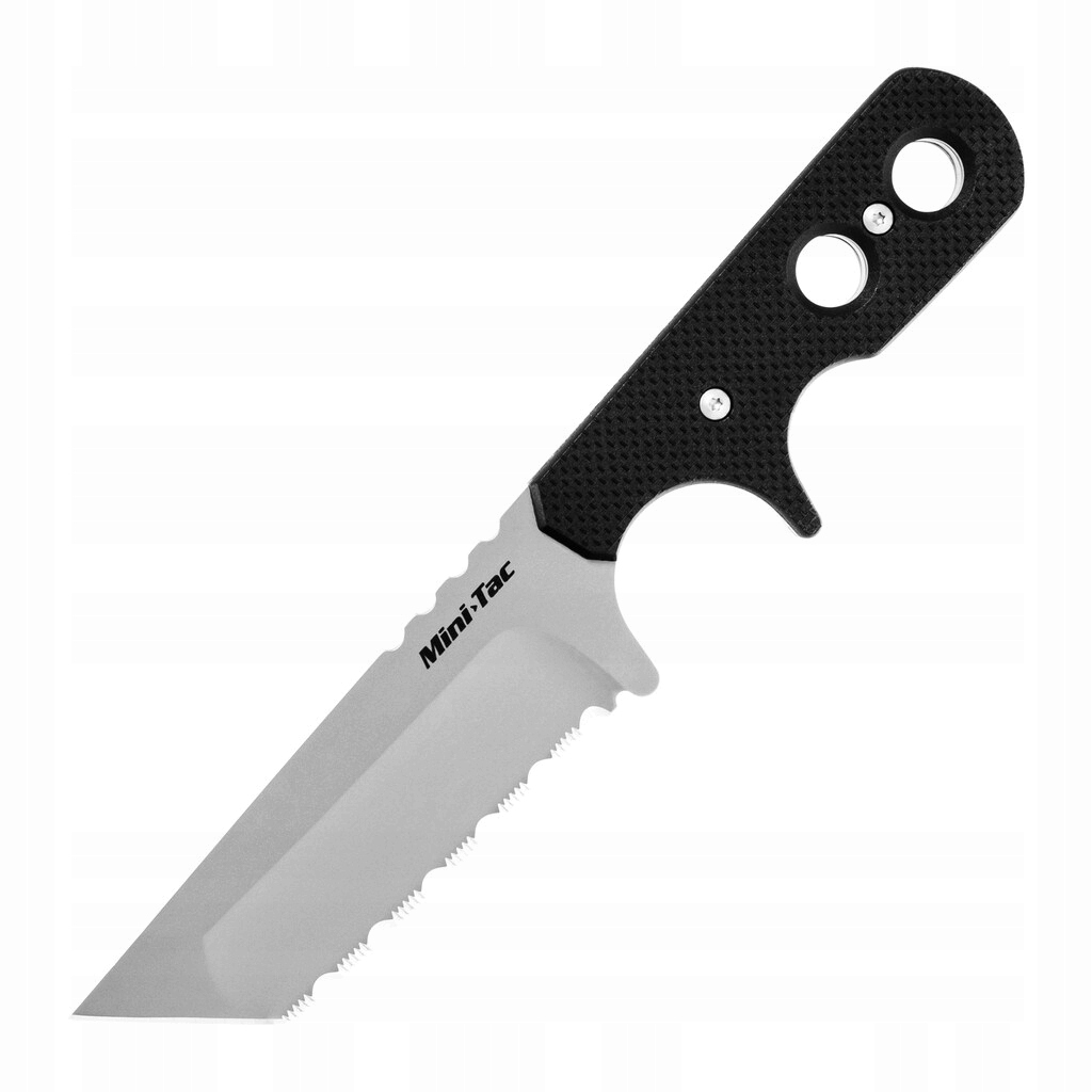 Nůž s pouzdrem Edc Cold Steel Mini Tac Tanto Serrated 49HTFS