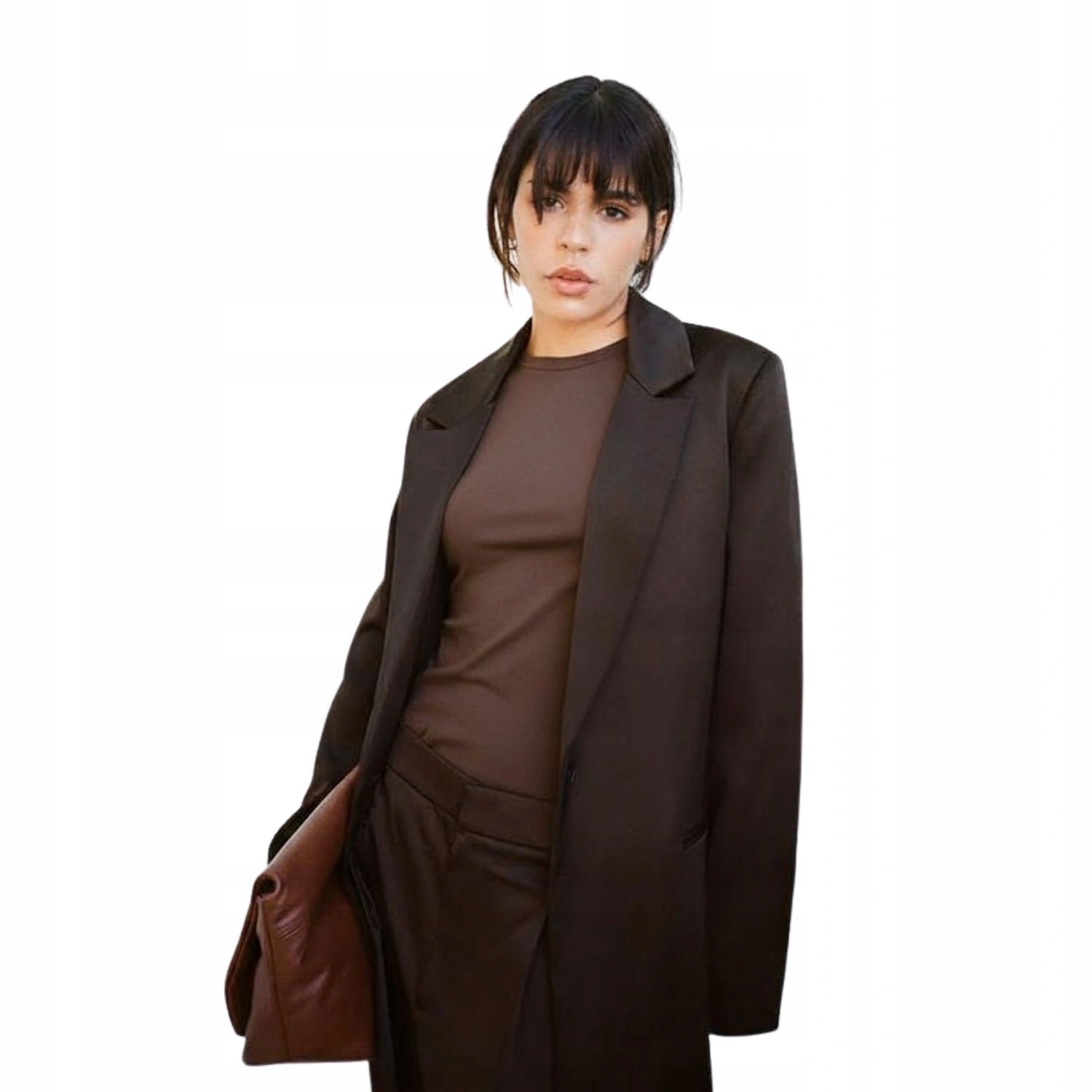 Sako Zara saténové oversize hnědé jednořadé vel. L