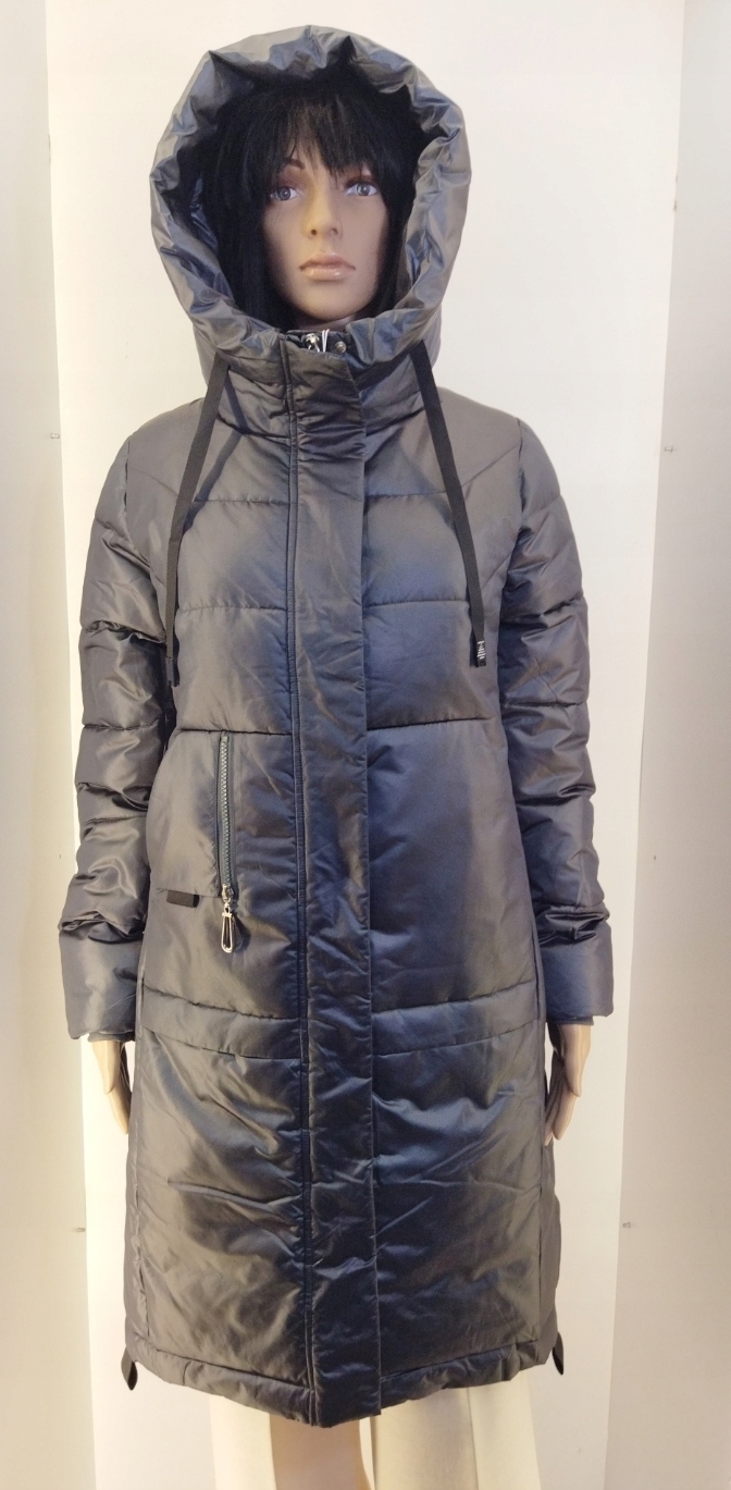 Zimní Bunda Kapuce Na Syntetický Zip Garoff Šedá AT-09 vel. S