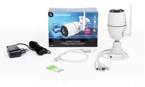 Ip kamera Smartwares 1080p Fhd aplikace MicroSD 180° Venkovní noční vidění