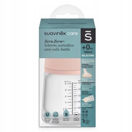 

Suavinex Butelka Zero Zero Wolny Przepływ 180 ml