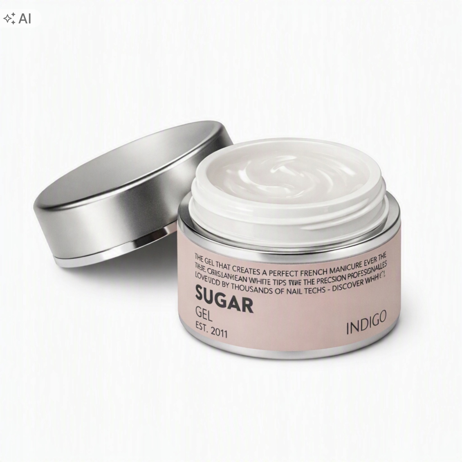 Indigo żel Sugar Gel 8ml biały żel do zdobień ombre manicure Sugar Effect