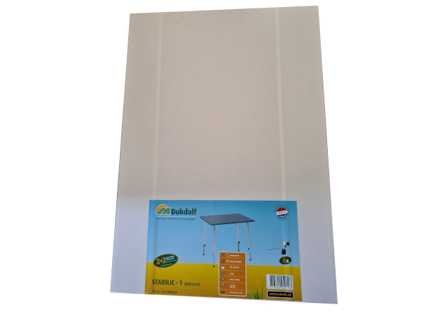 Stol skladany Dukdalf Stabilic 1 80x60 cm antracyt Brand Other