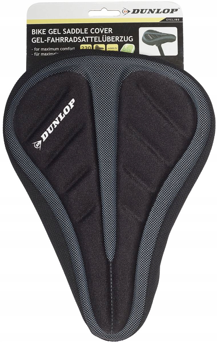 ŻELOWY POKROWIEC NA SIODŁO ROWEROWE CZARNY DUNLOP Marka Dunlop