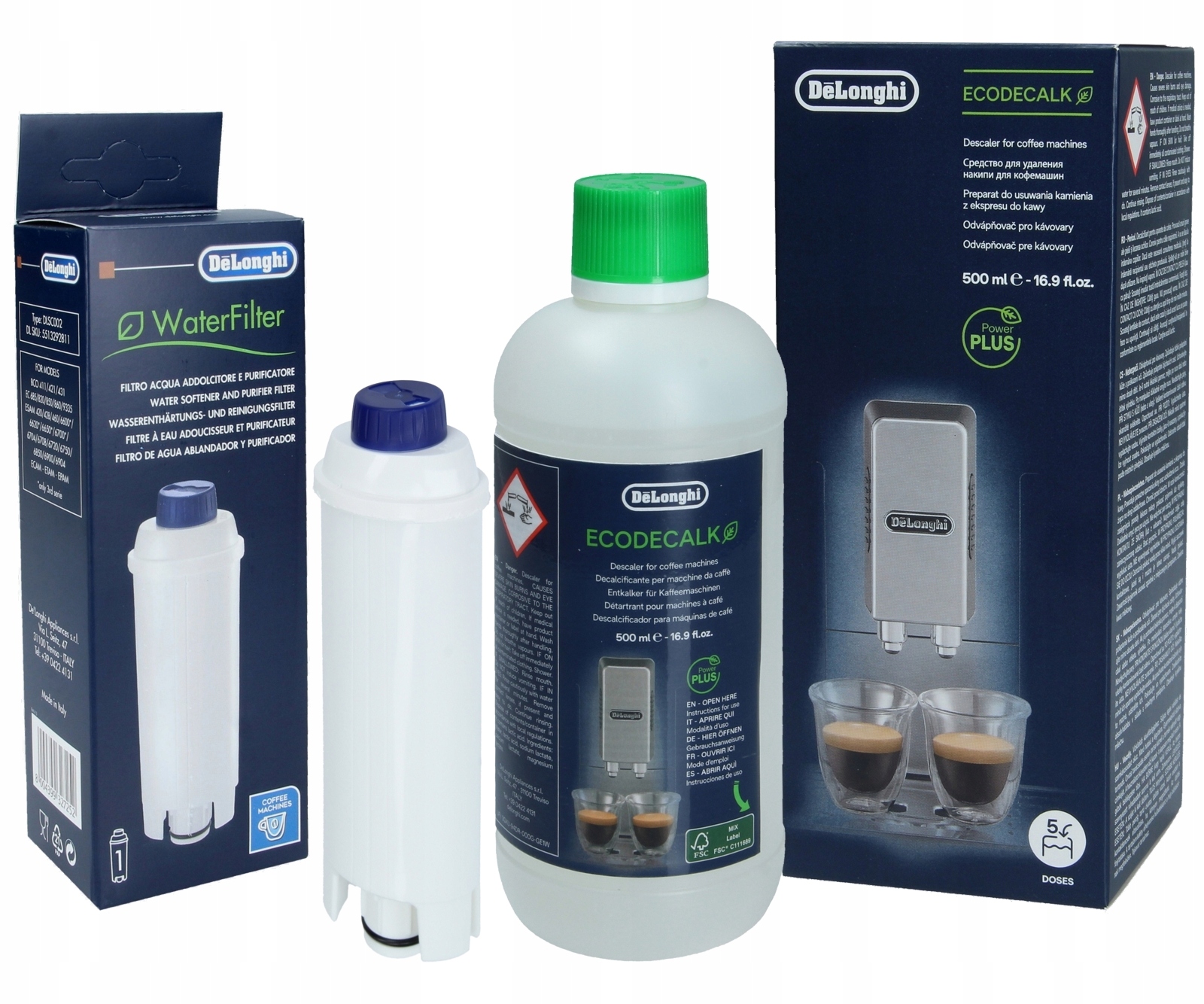 

filtr i odkamieniacz ekspresu Delonghi