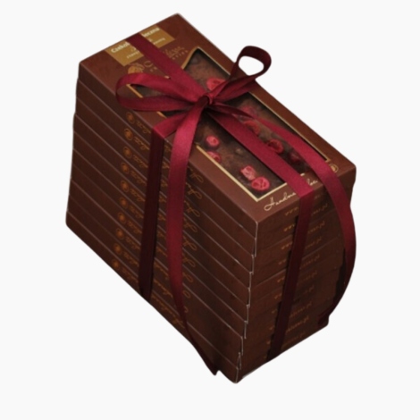 Levně Sada čokolád (7 čokolád Premium 3 čokolády Ruby) ruční výroba