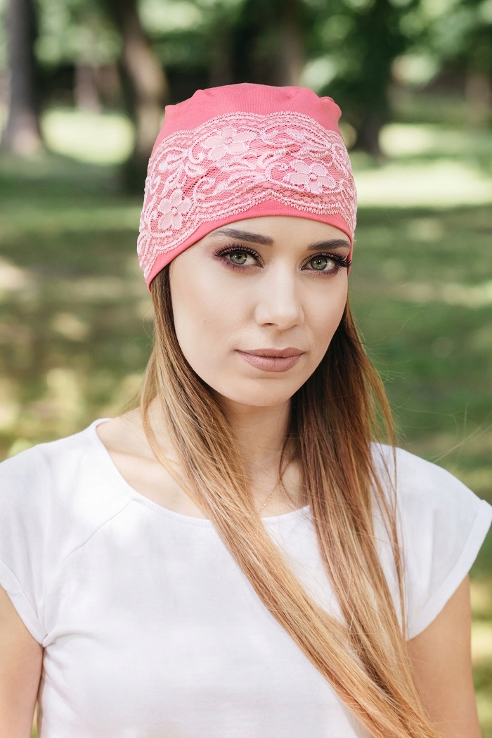 

Czapka z koronką różne kolory turbany Eva Design