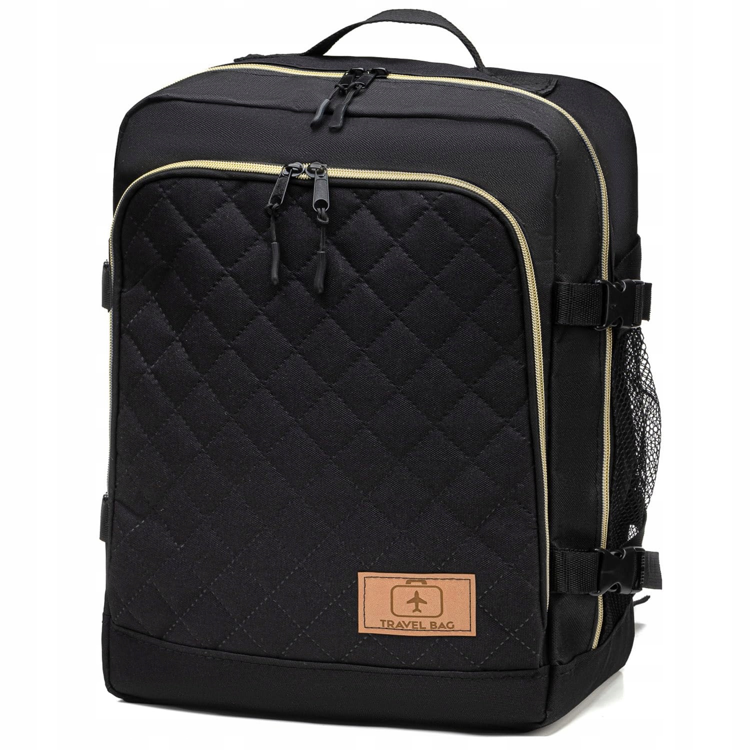 Taška do letadla Příruční 40x25x20 Batoh Příruční zavazadlo Ryanair Černá