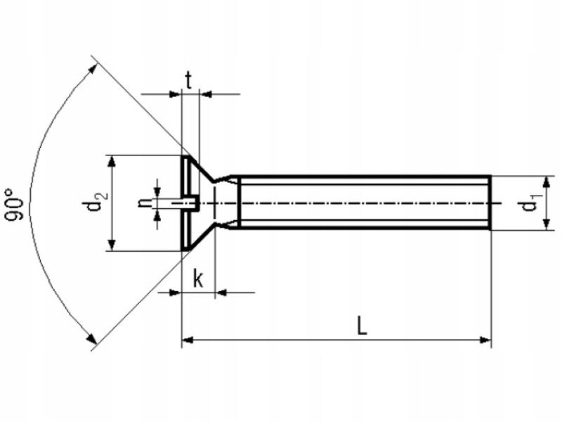 Śruba M3x5 stożkowa nacięcie proste Bossard 10szt Symbol B3X5/BN538