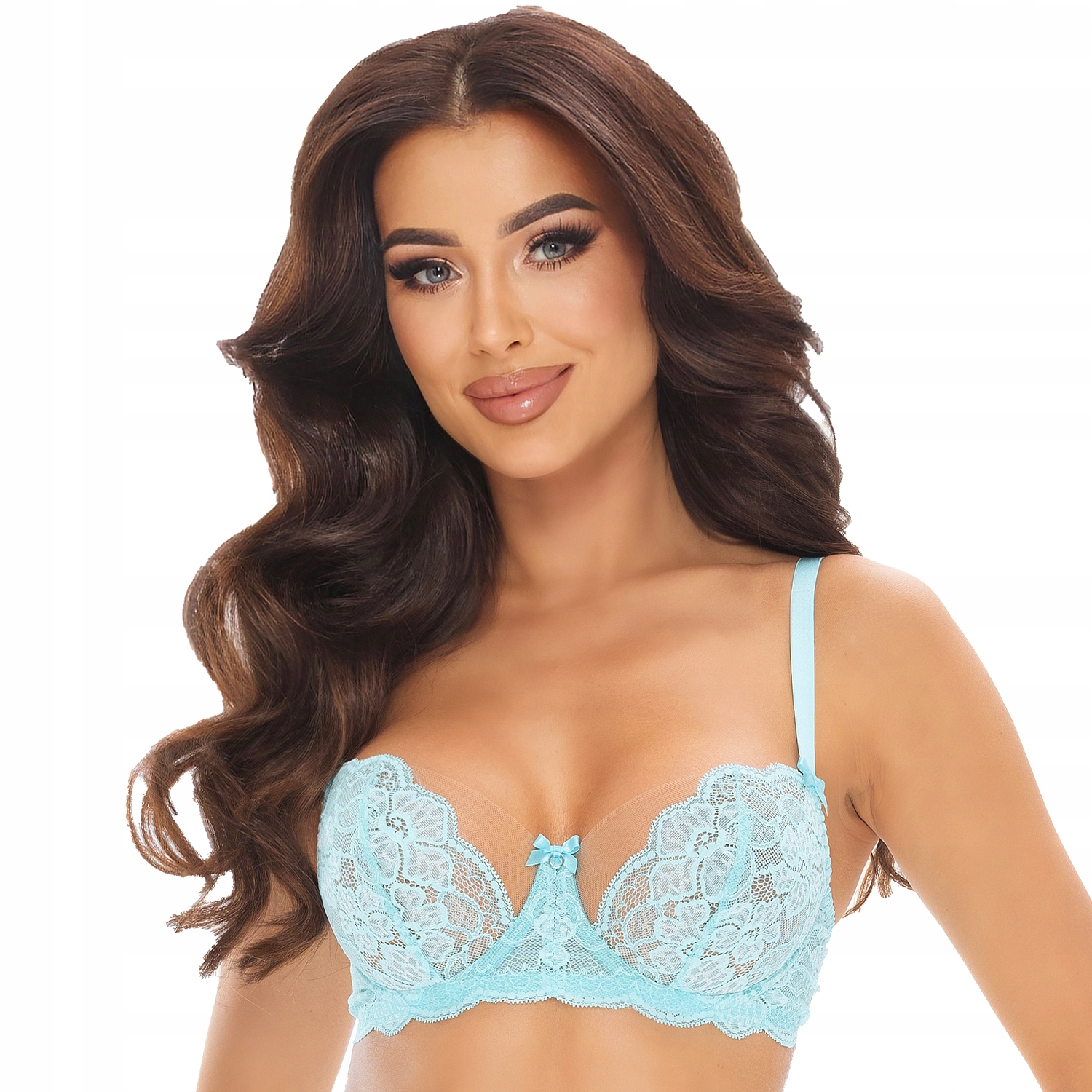 Axami V-11021 modrá 70E Měkká podprsenka