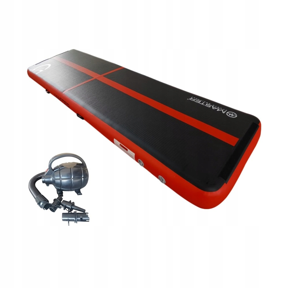 Airtrack akrobatická dráha Master 400 x 100 x 20 cm černo-červená