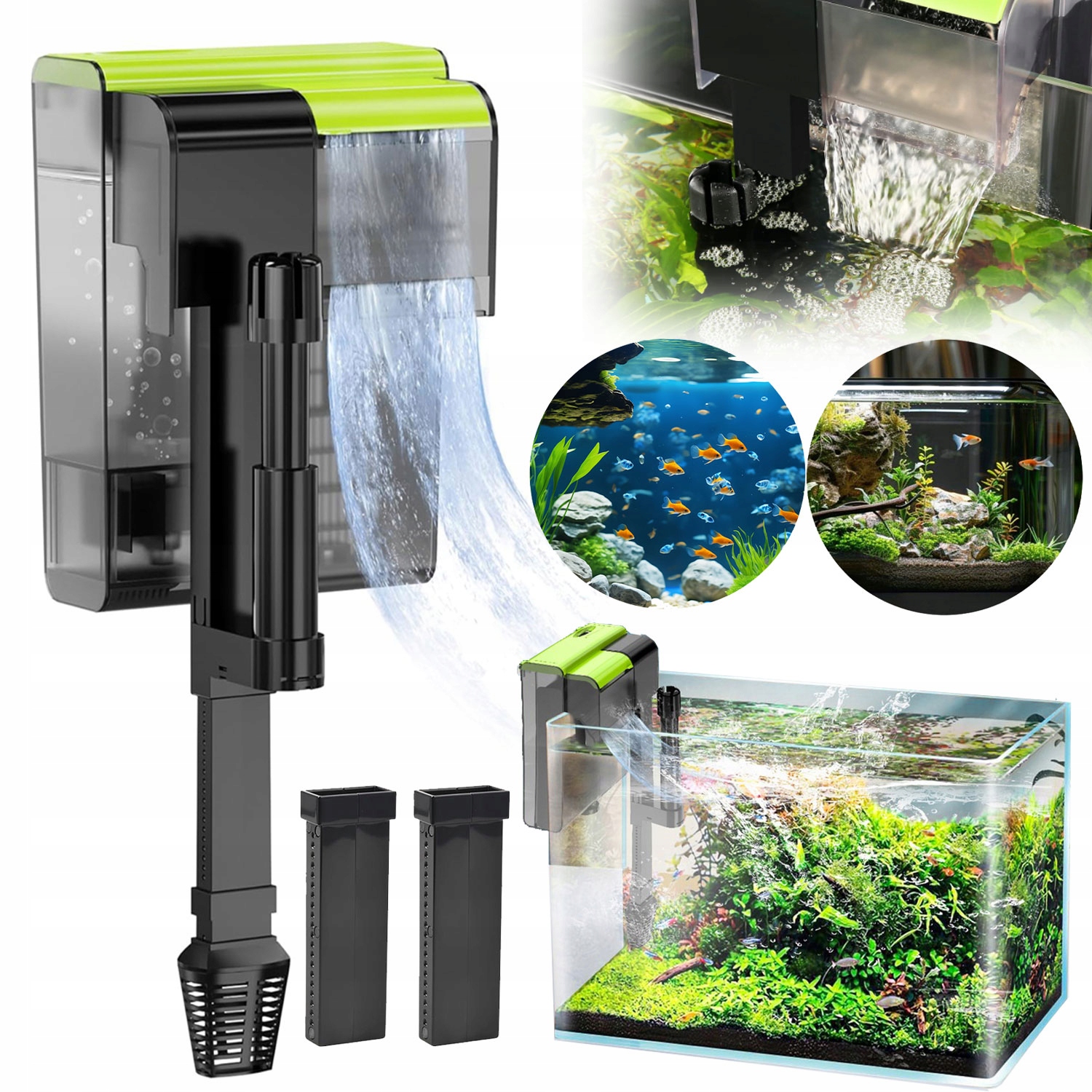 Levně Vnější Filtr Do Akvária S Uv Lampou, 3 Stupně Filtrace 5W 450L/h