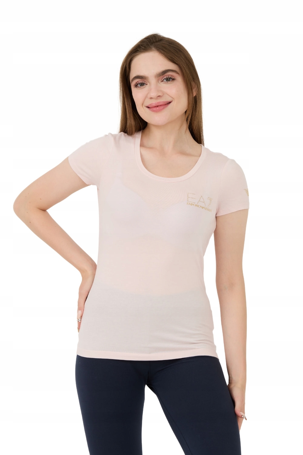 EA7 Růžové tričko Xs