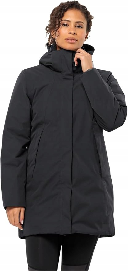 Damski płaszcz zimowy Jack Wolfskin Salier Coat phantom XL