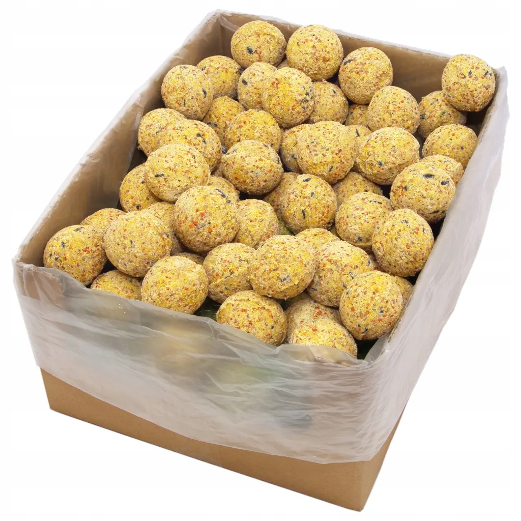 Tukové kuličky pro ptáky se zrny a vápníkem 90 g, 200 ks