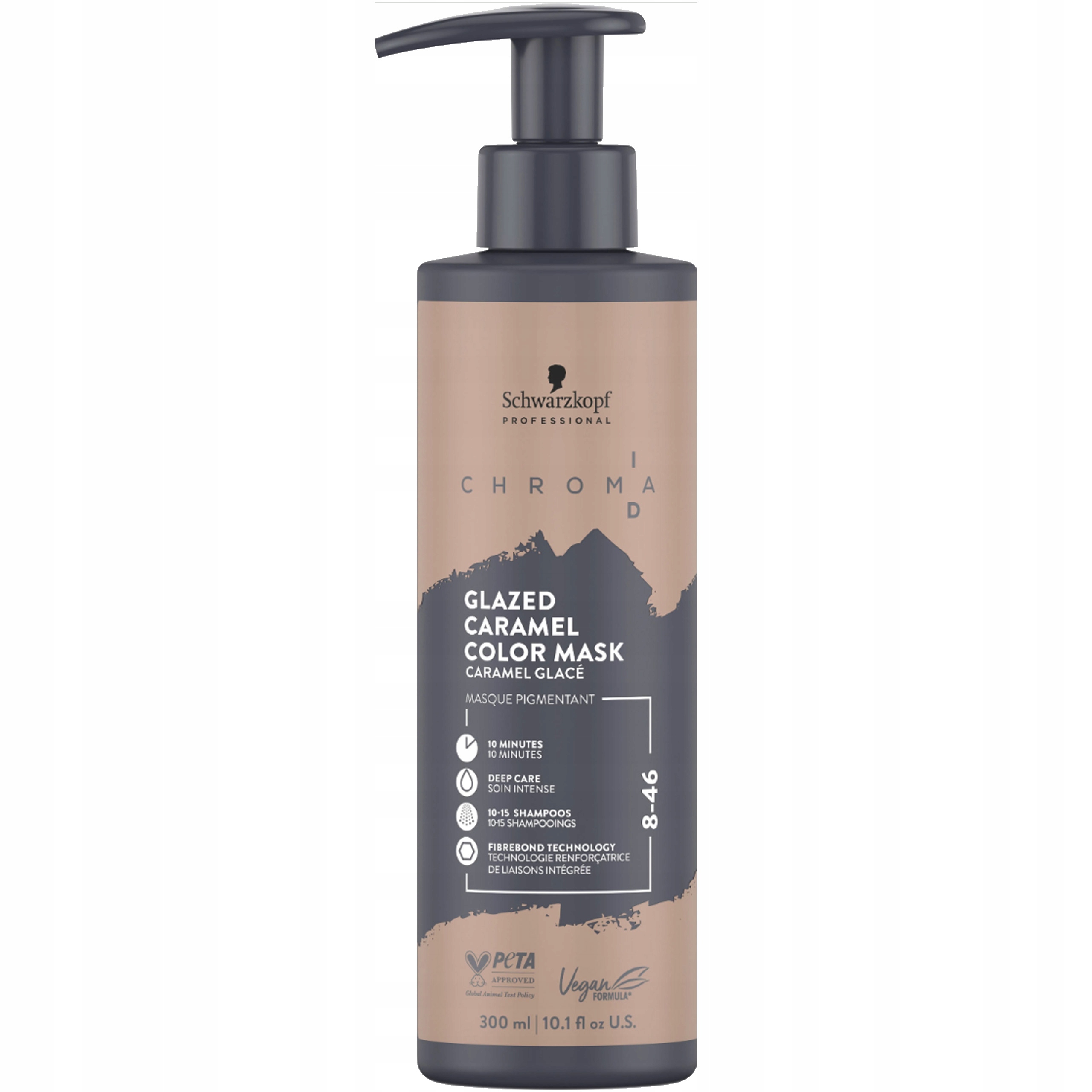 Schwarzkopf Chroma ID Maska koloryzująca do włosów 8-46 300ml Glazed Carame