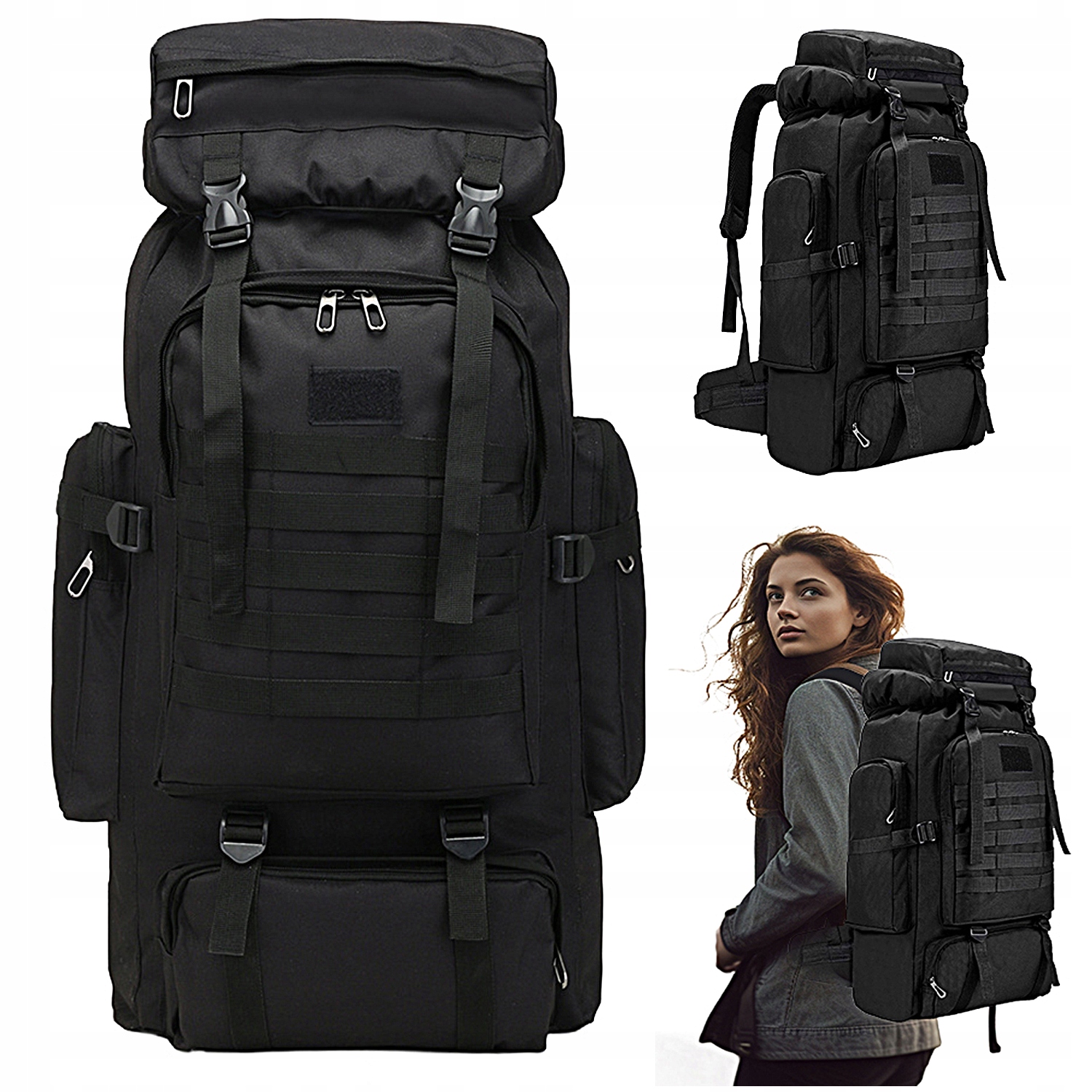 Velký Batoh O Velikosti 75 L, Odolný Pro Turistiku