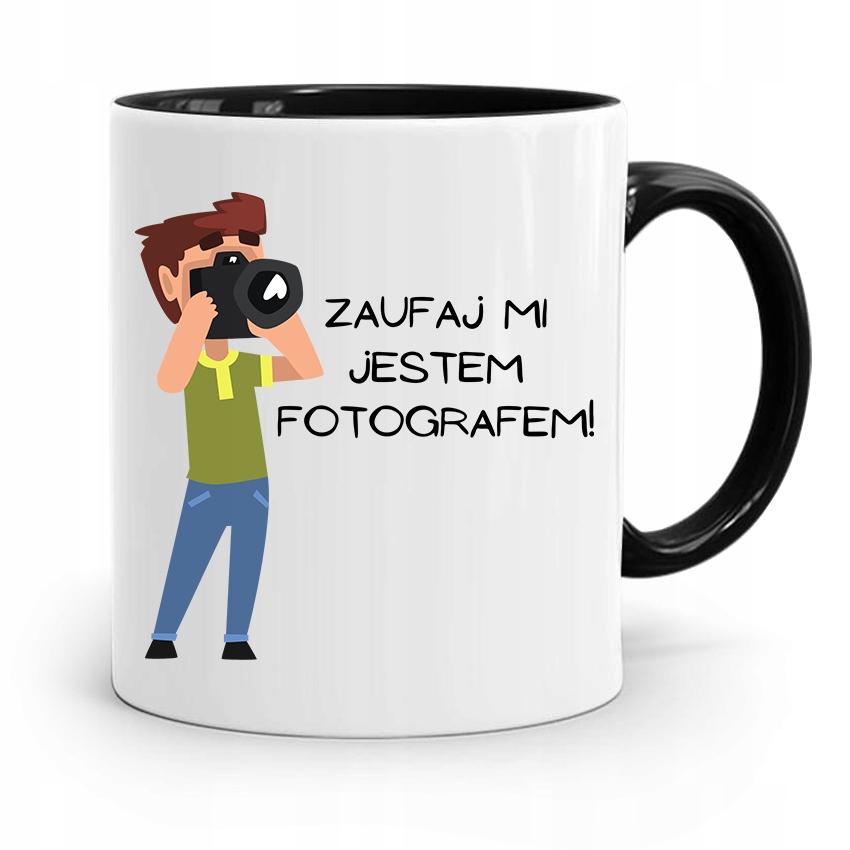 

Kubek Czarny Dla Fotografa Zaufaj MI Jestem