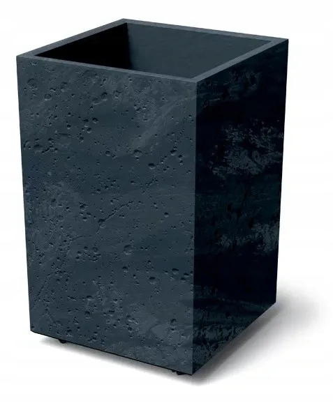 Kwietnik Sierra Square Beton Effect Dsihe 385x385x595mm antracytowy Prosper