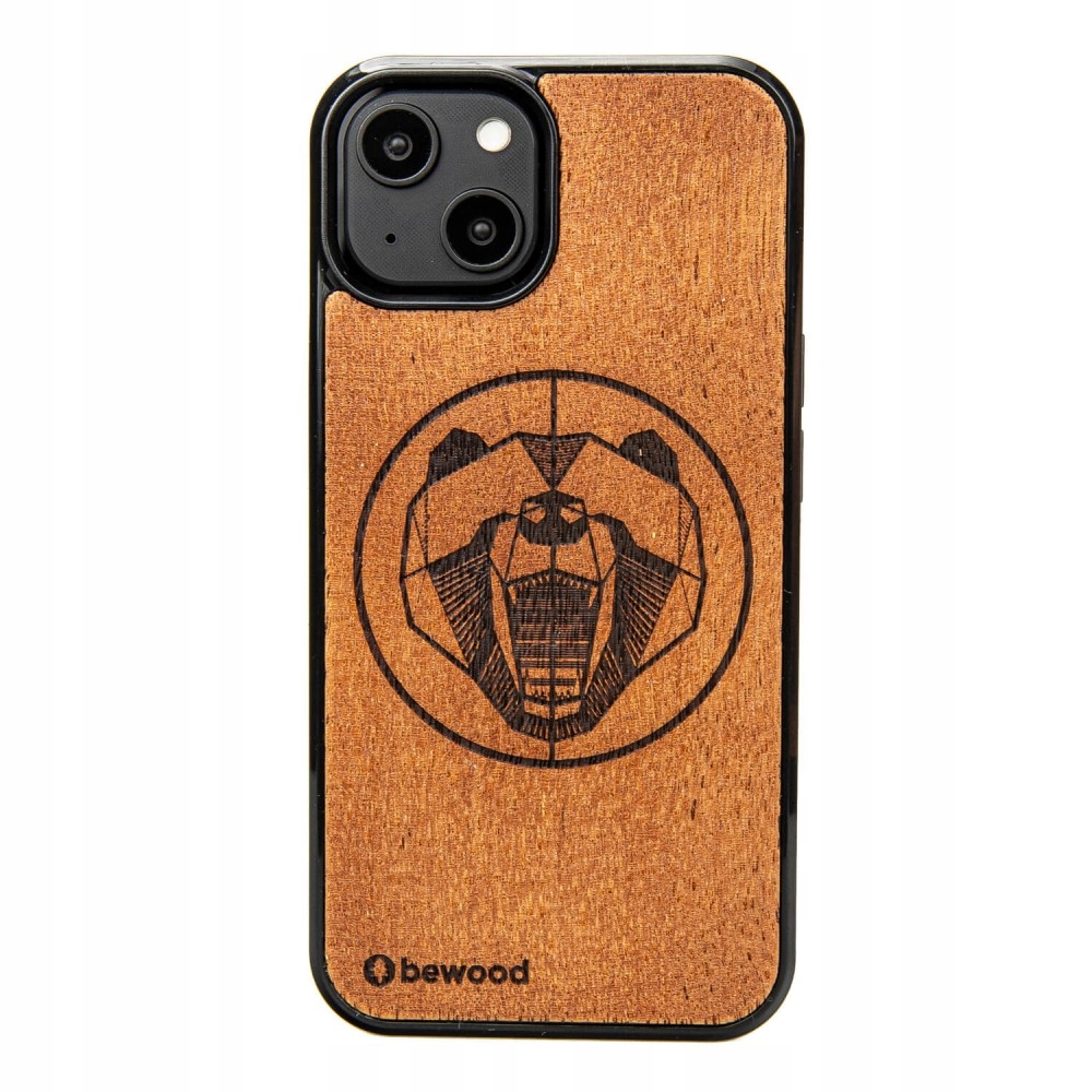 Pouzdro Bewood pro iPhone 14 Medvěd Merbau