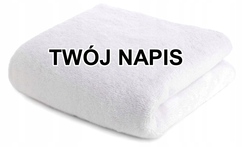 Velký Ručník 100x150 plus size koupací Premium sauna lázeňský bazén S Nápisem