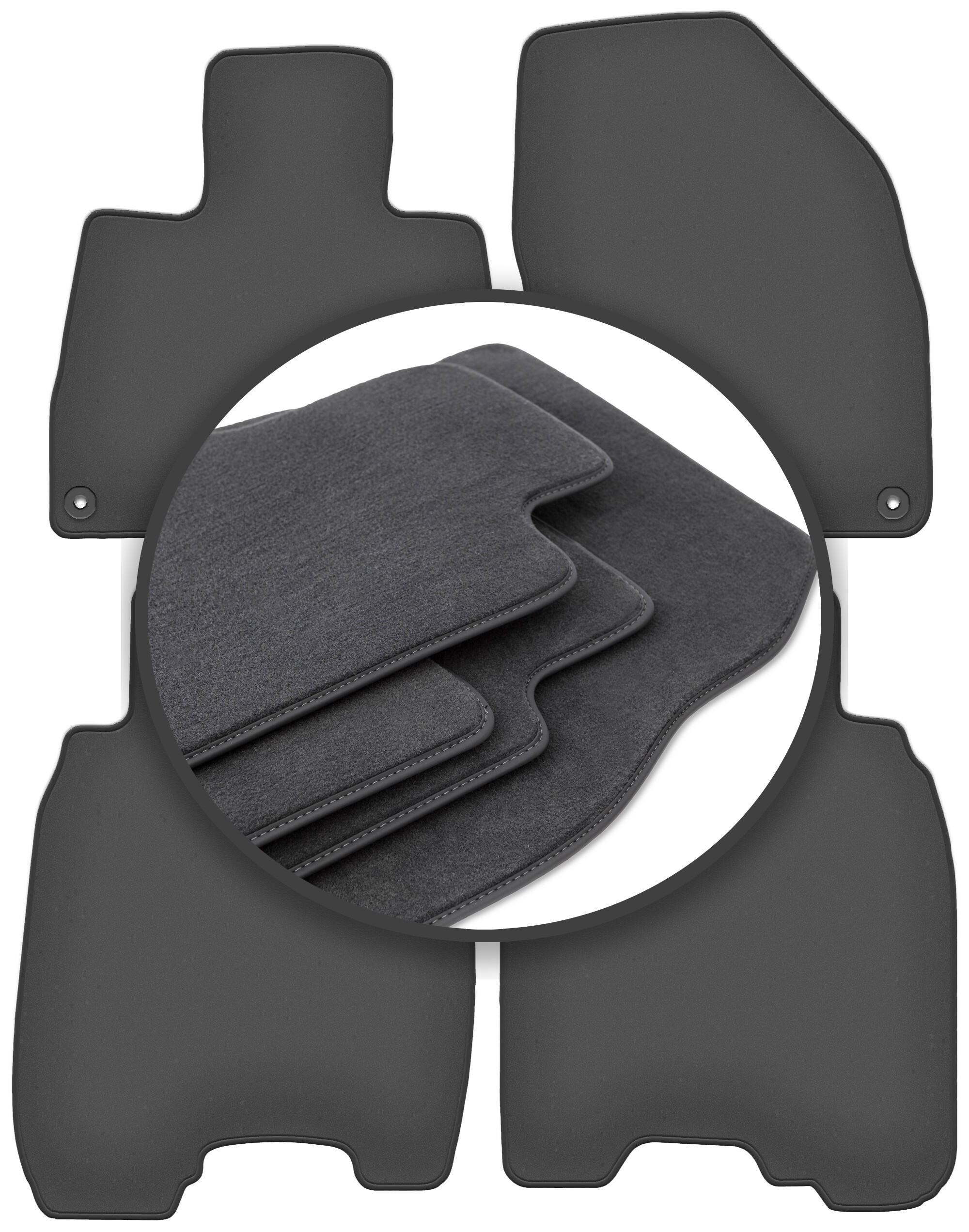 Dywaniki samochodowe premium do: Honda Civic VIII (ufo) hatchback (2006-201