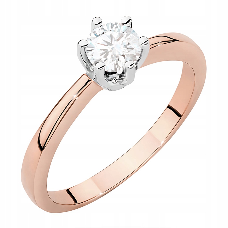 Krásný Zlatý Prstýnek 585 s Briliantem 0,40 ct