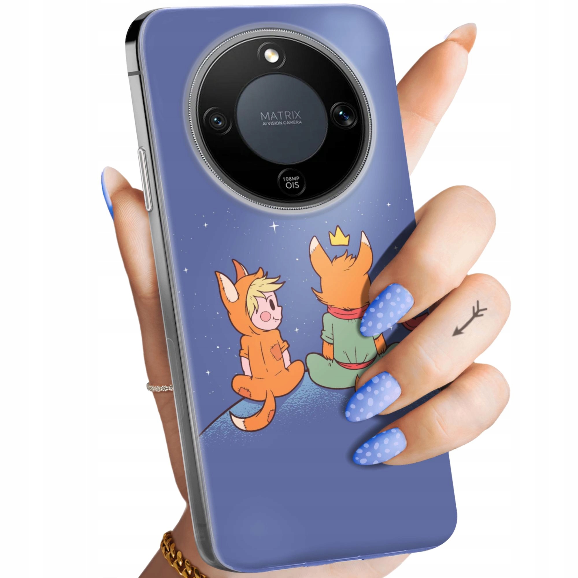 Etui Do Honor X70 X9D MAGIC8 Lite Mały Książę Lisek Róża Planeta