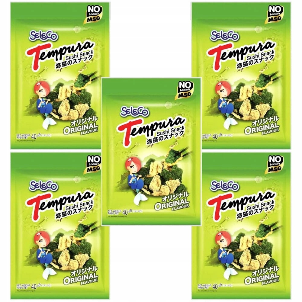 Levně 5x Křupavé snacky Krekry v tempuře 40g