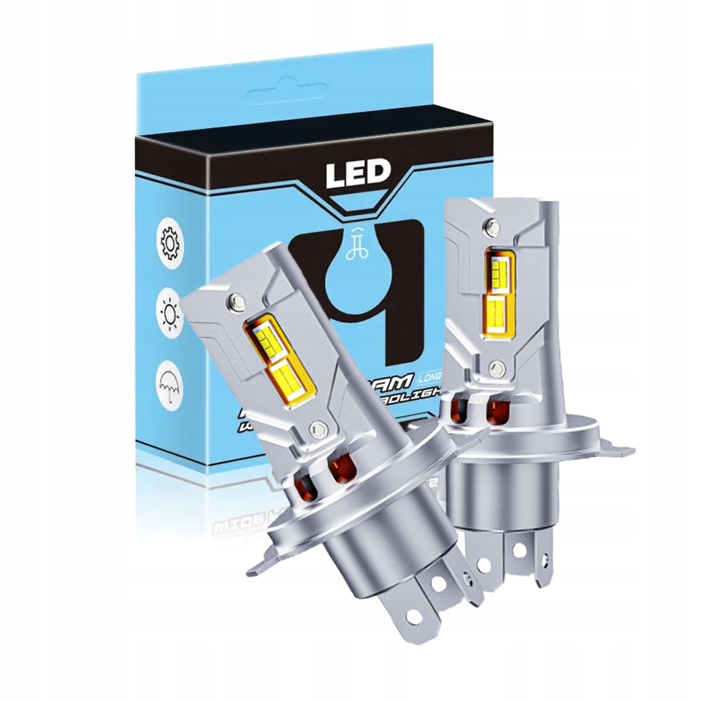 ŻARÓWKI LED H4 RETROFITY 1 do 1 5500K SUPER WHITE