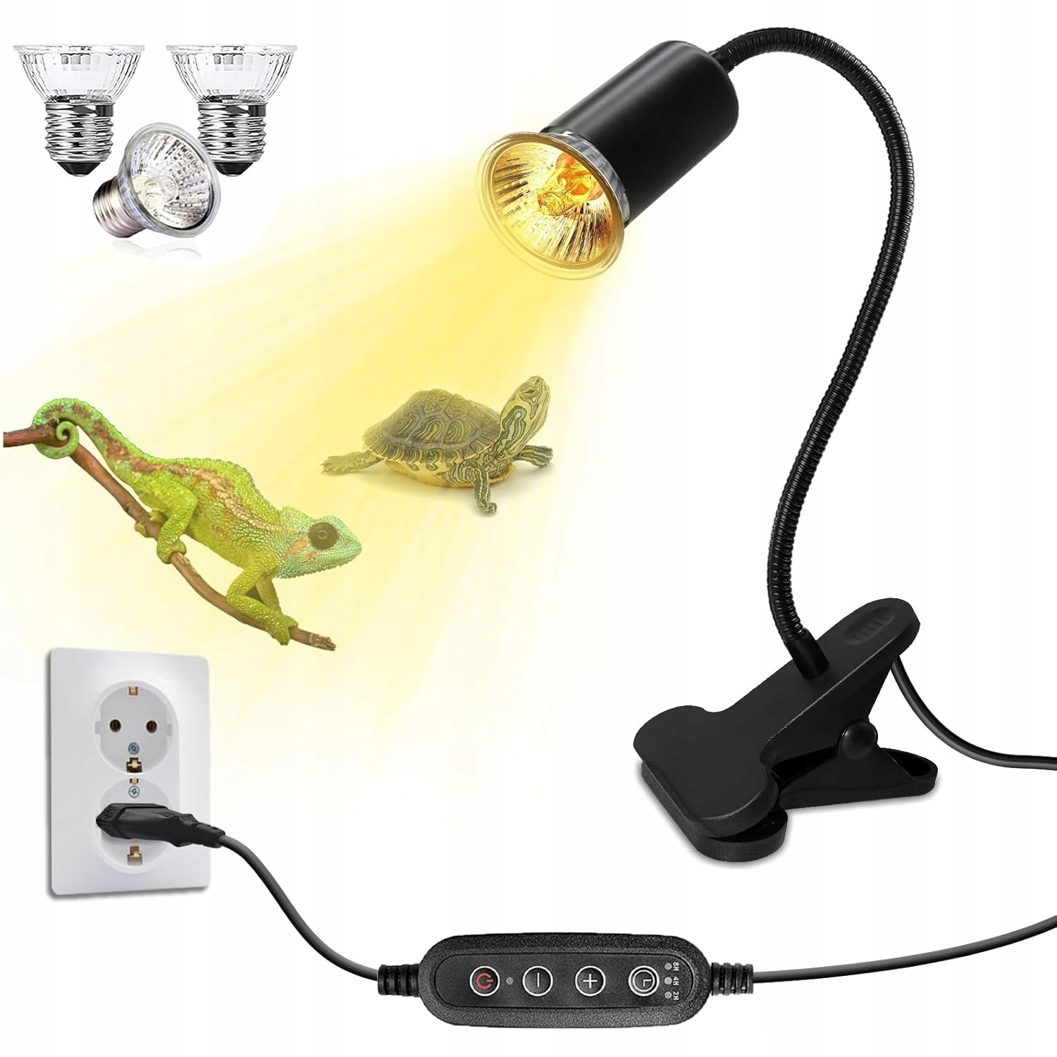 Topná Lampa Želva Topná Lampa Pro Plazy 50W E27