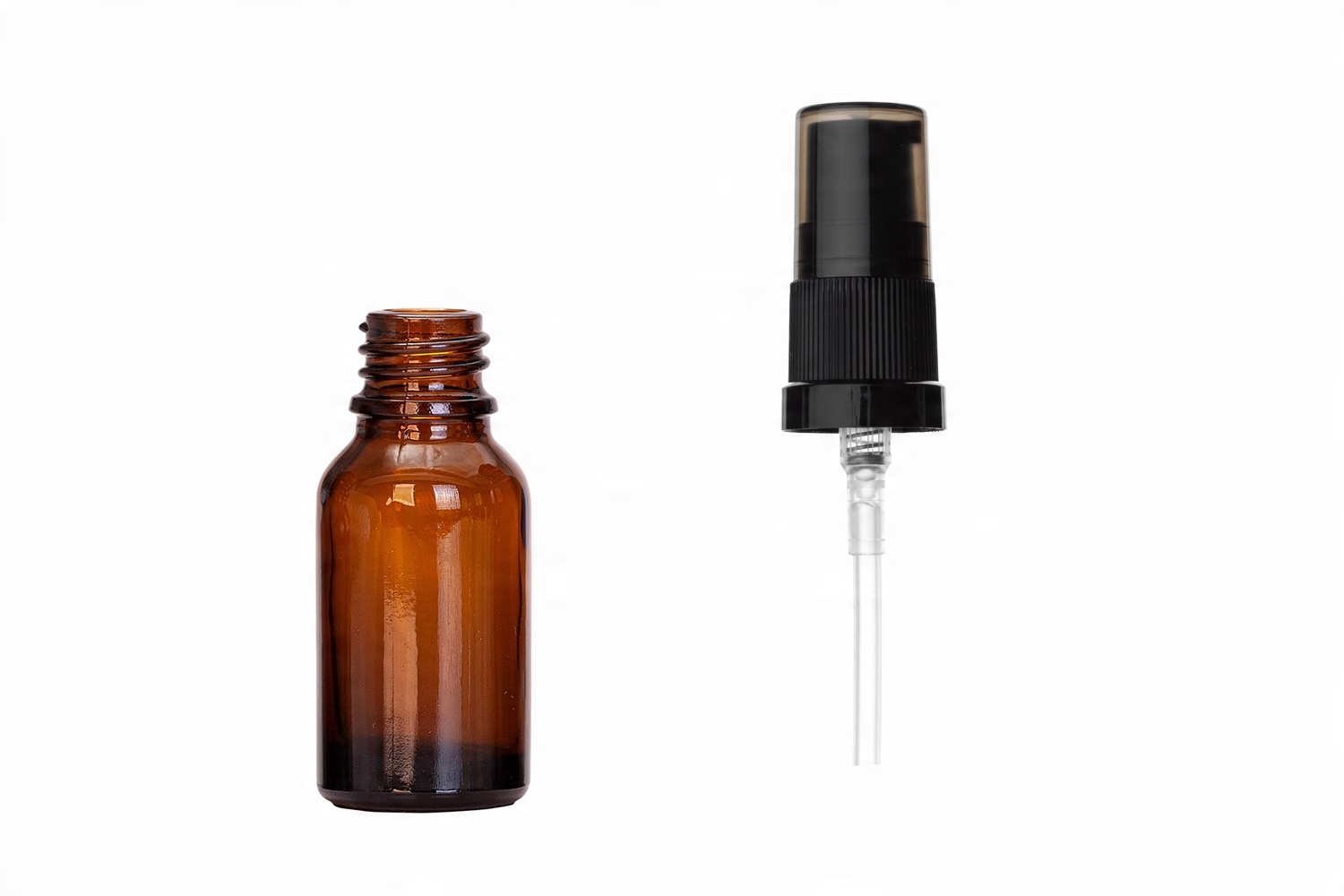 

Butelka szklana brązowa 15 ml z pompką
