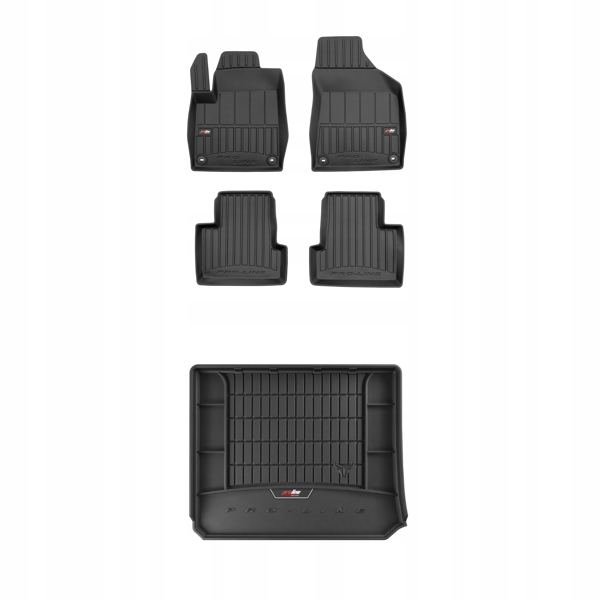 Frogum 3D Sada gumových koberců a rohoží s logem pro Jeep Cherokee V 2013-2018