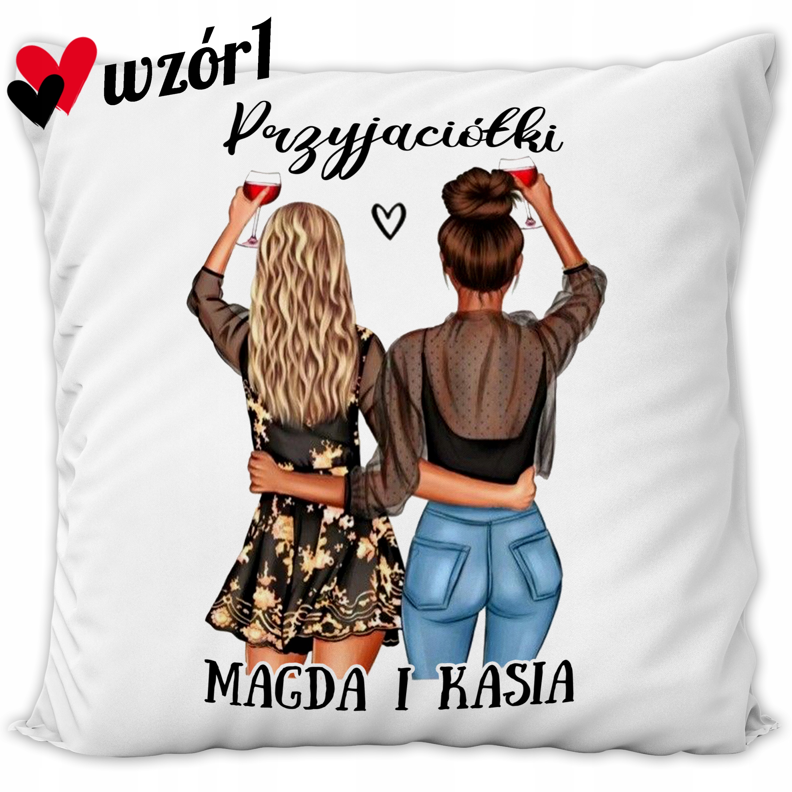 PODUSZKA DLA PRZYJACIÓŁKI SIOSTRY PREZENT WZORY Marka inna