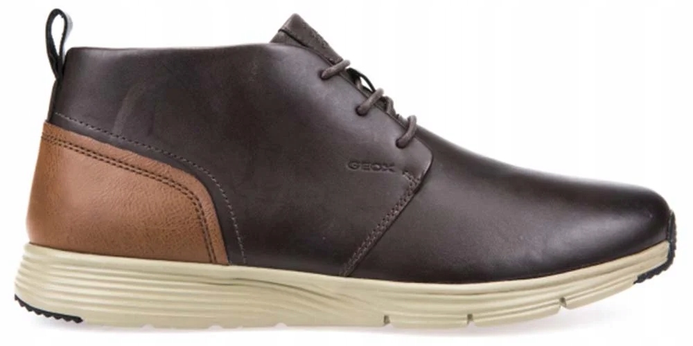 Geox Pánské polobotky U Snapish B velikost 40 hnědé, přírodní kůže