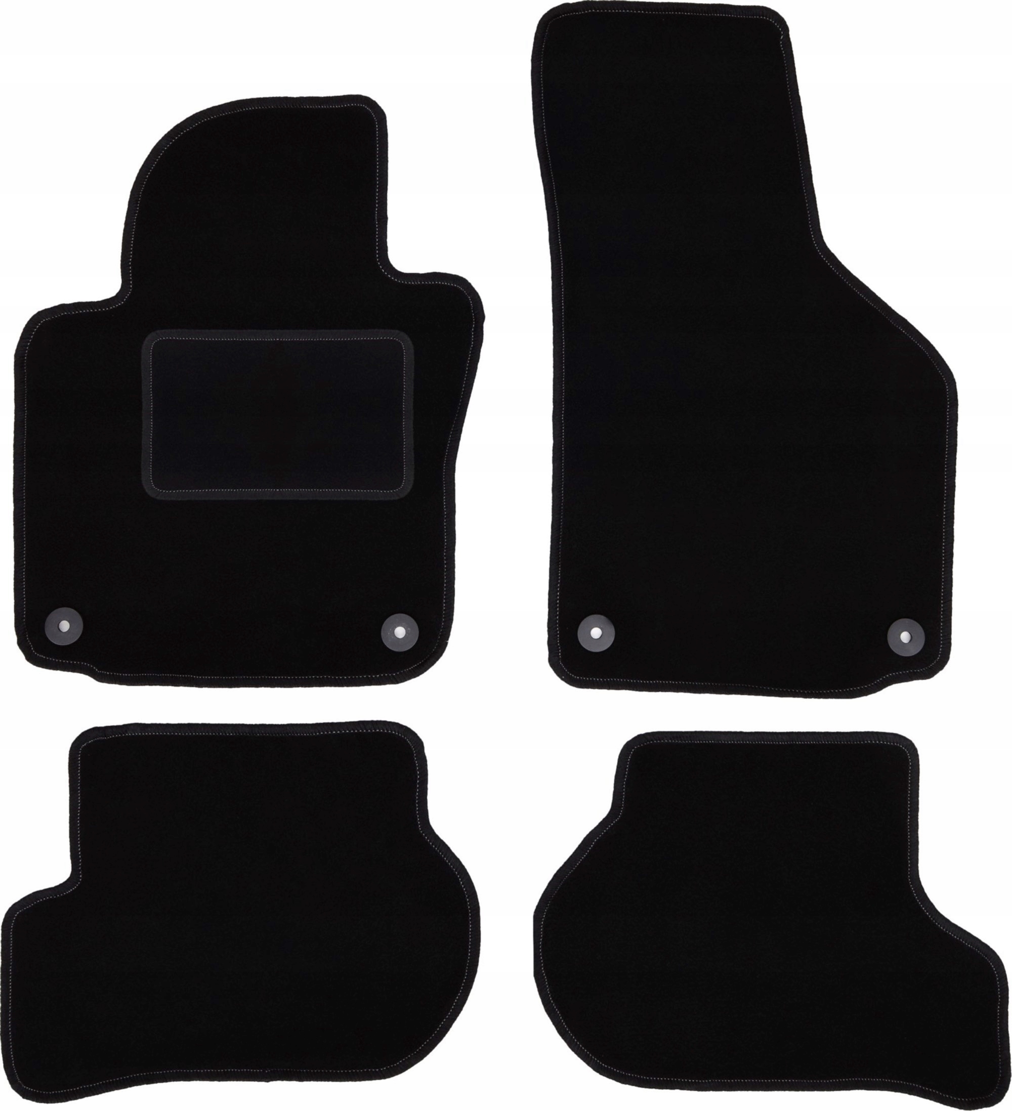 dywaniki welurowe samochodowe do: Volkswagen Golf V VI Skoda Octavia II