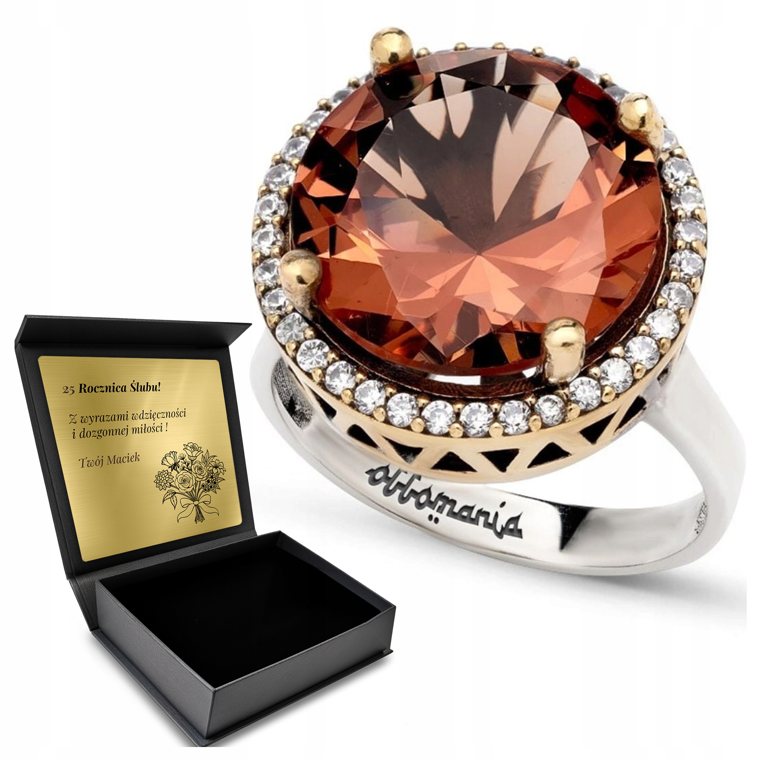 Prstýnek 925 Zirkony Sultán Šperky Pro Ženy Gravírování