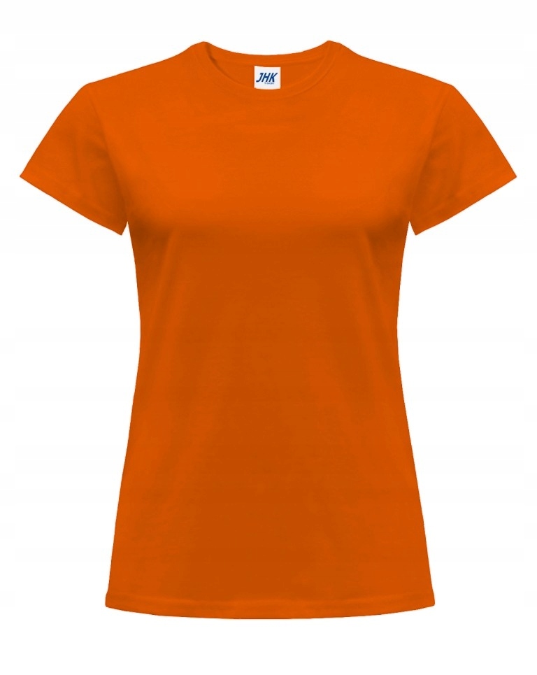 

Koszulka Damska T-shirt Krótki Rękaw Jhk Orange L