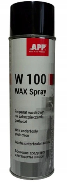 

App W100 Wax Wosk Do Zabezpieczenia Podwozia Spray