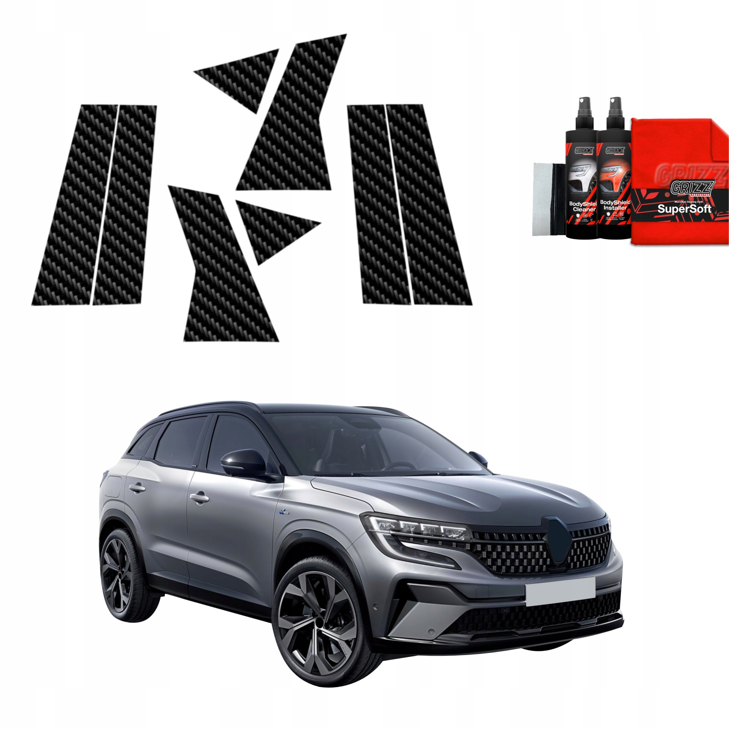8v1 Fólie na sloupky pro Renault Austral (2022-2025)