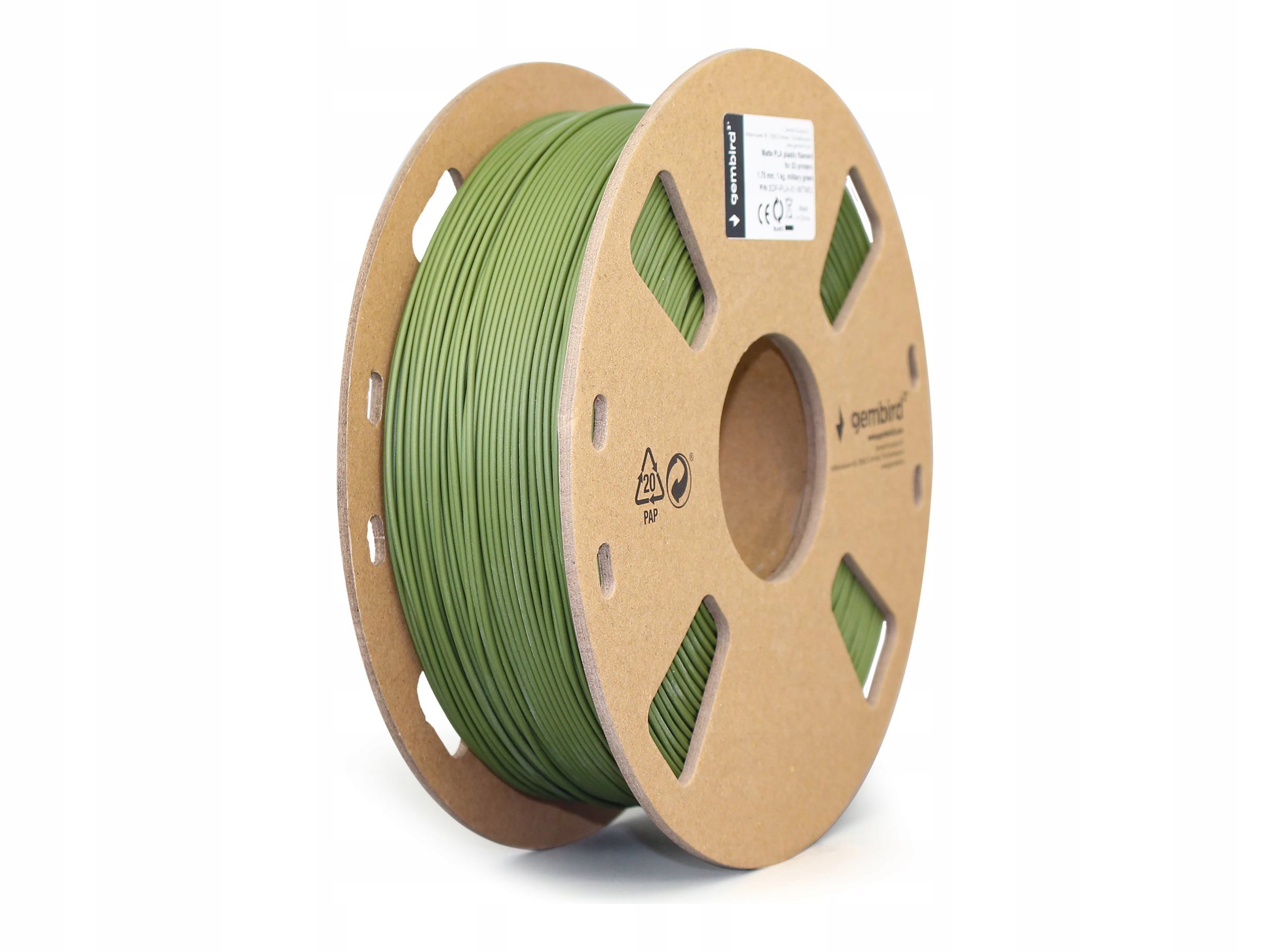 Filament Pla Gembird 1,75 mm 1000 g zielony
