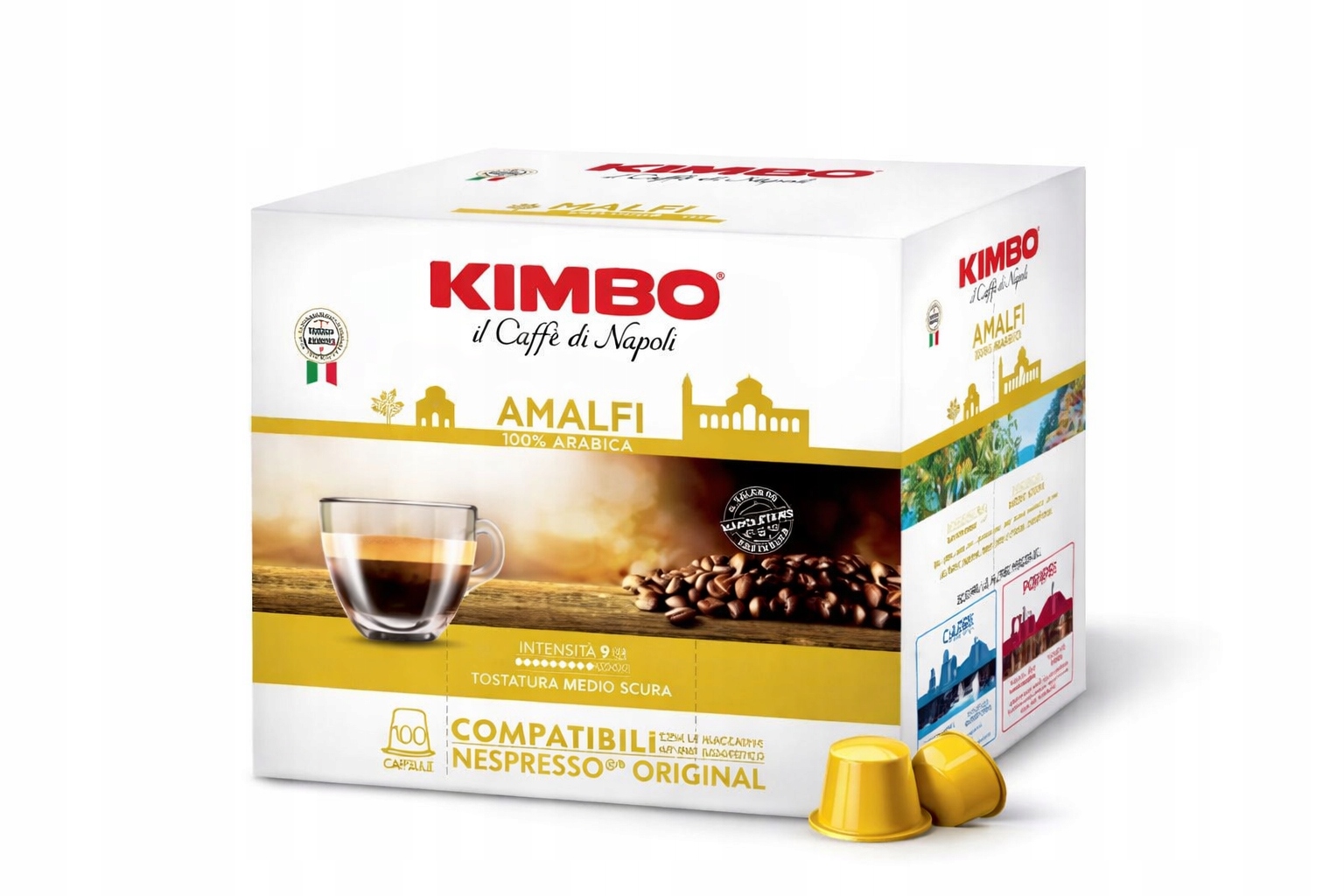 Levně Kapsle pro Nespresso 100 ks Kimbo Amalfi Do Nespresso Original