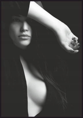 Plakat uwodzicielski dekolt - format 40 x 50 cm