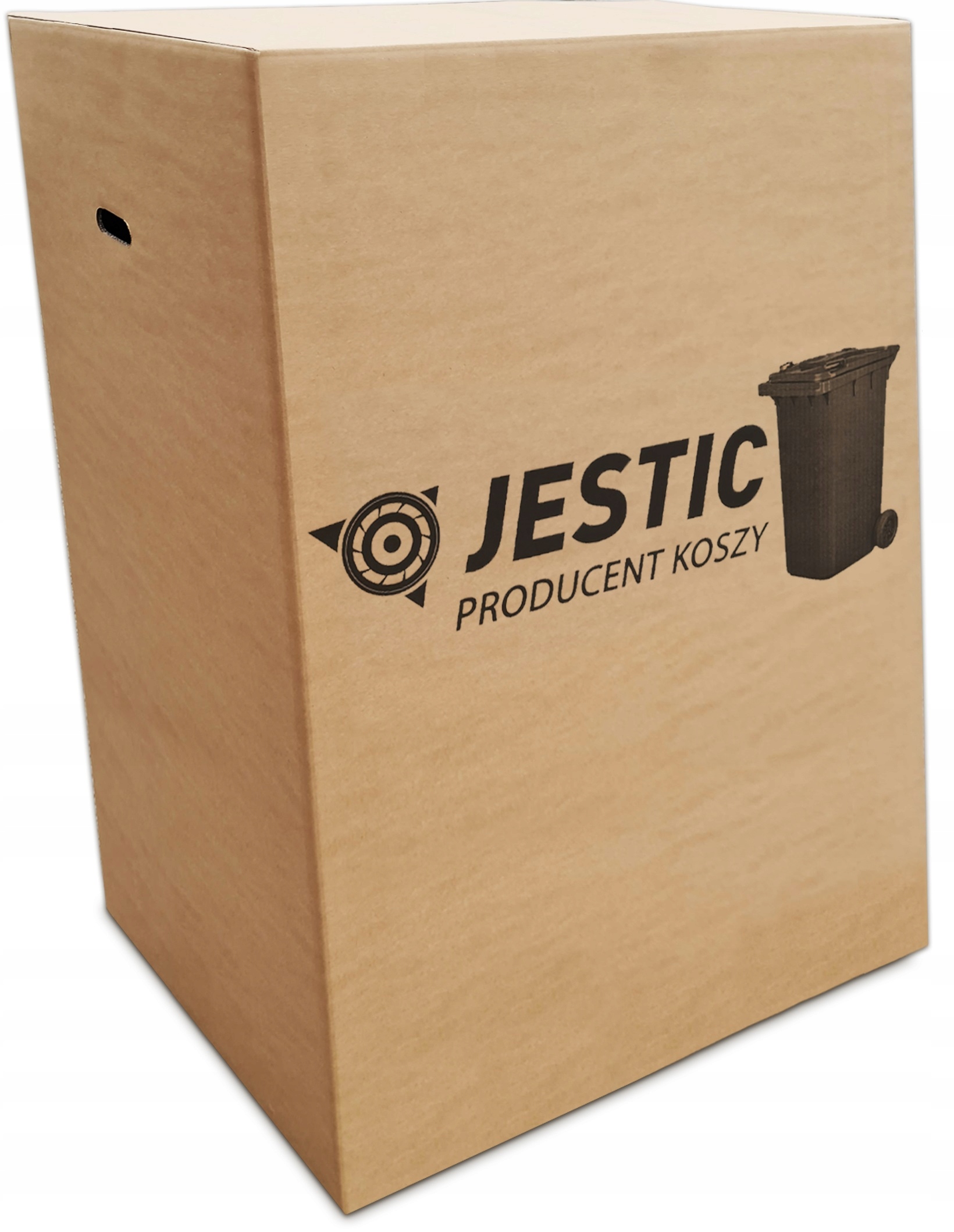 KOSZ POJEMNIK 120L ODPADY BIO BRĄZ RUSZT WENTYLAC Wysokość produktu 93.5 cm