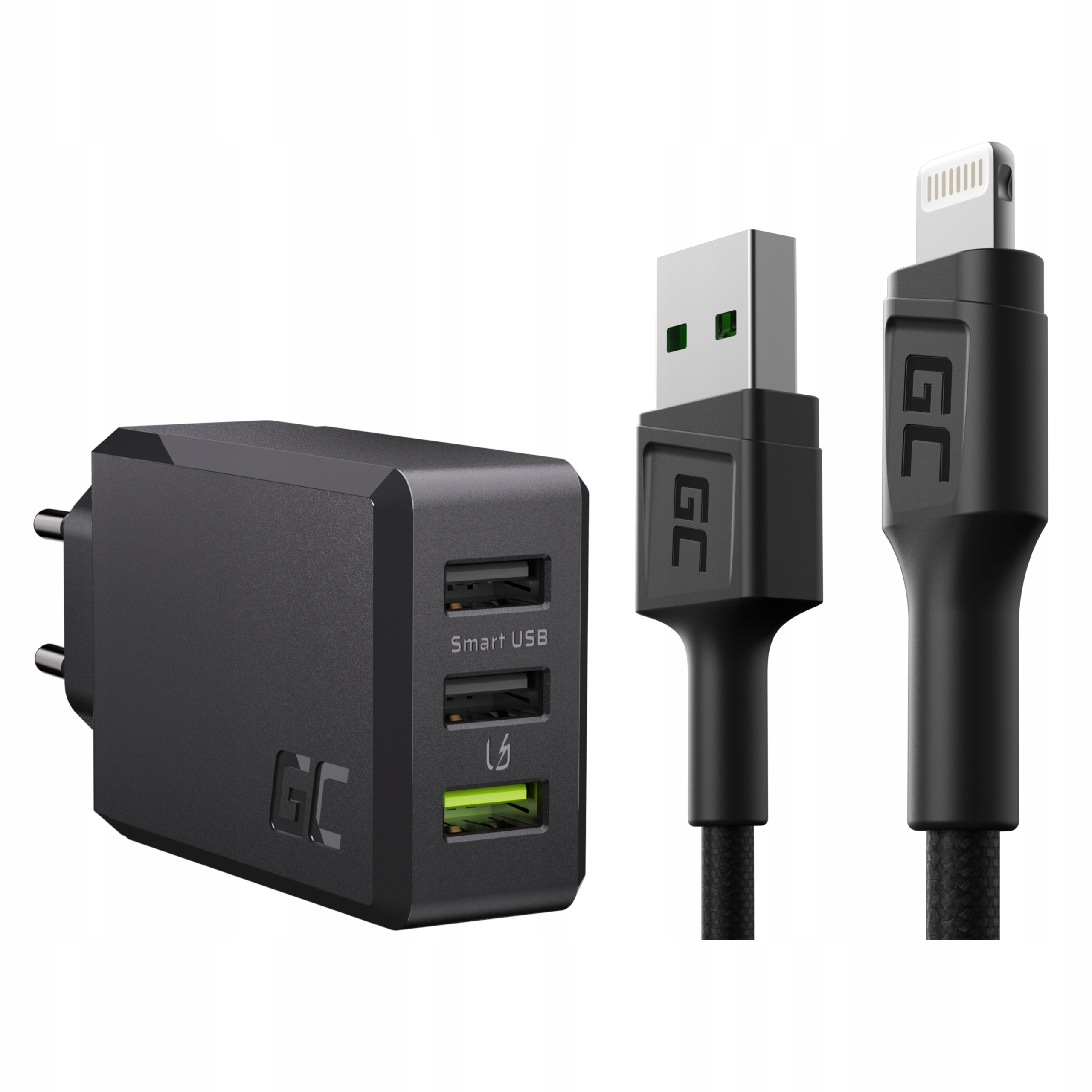 

Kabel Usb Lightning 1,2m Ładowarka 3xUSB