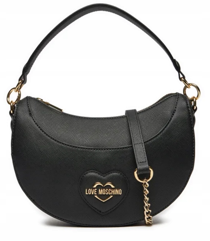 Černá kabelka Love Moschino 24x16 cm